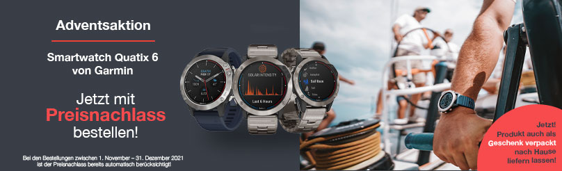 Adventsaktion Garmin Quatix 6 Smartwatch online bestellen